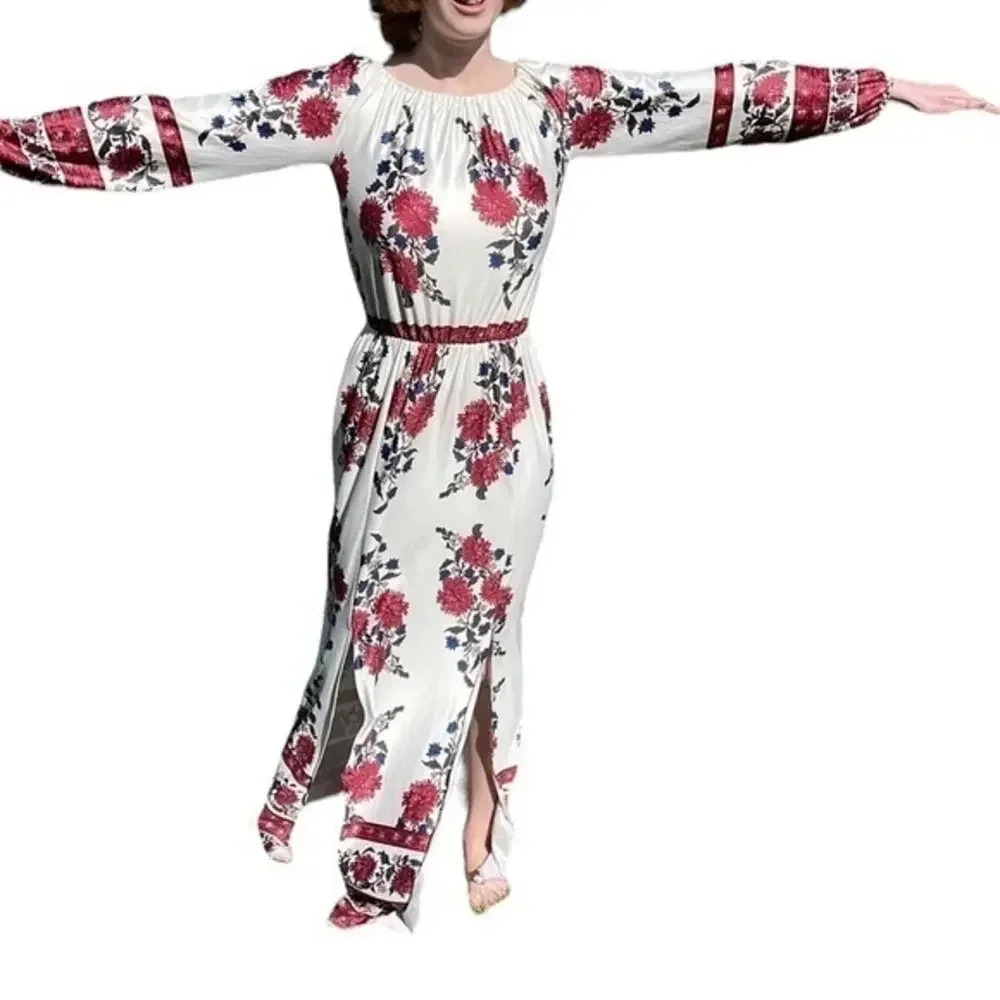 NWOT Glory Star Long Floral‎ Dress Size Small (Sm)